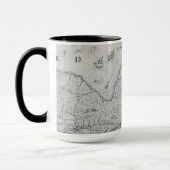Mug Carte de la nouvelle France ou Canada (Gauche)