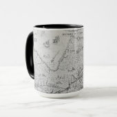 Mug Carte de la nouvelle France ou Canada (Devant gauche)