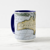 Mug Carte de la nouvelle Hollande (Devant gauche)