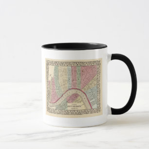 Mug Carte de la Nouvelle-Orléans par Mitchell