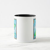 Mug Carte de la Nouvelle Zélande (Centre)
