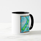 Mug Carte de la Nouvelle Zélande (Devant droit)