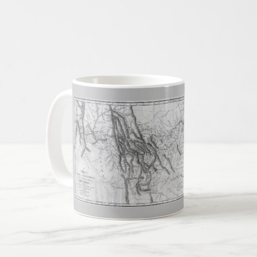 Mug Carte de la piste de Lewis et Clark[1814] (Devant gauche)