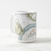 Mug Carte de la plaque de constellations XXVI (Devant gauche)