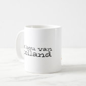 Mug Carte de la province de Hollande Style Patchwork b (Devant gauche)