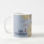 Mug Carte de la région de San Francisco  (Gauche)