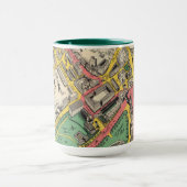 Mug Carte de la route du couronnement, Londres, Anglet (Centre)