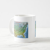 Mug Carte de la route historique 66 (Devant gauche)