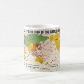 Mug Carte de la Seconde Guerre mondiale vintage (Centre)
