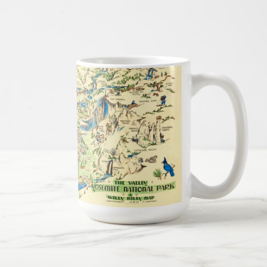 Mug Carte de la vallée de Yosemite (Droite)