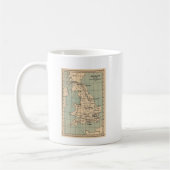 Mug Carte de la vieille Angleterre (Gauche)