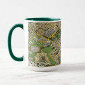 Mug Carte de la ville de Québec (Gauche)