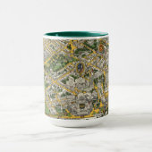 Mug Carte de la ville de Québec (Centre)
