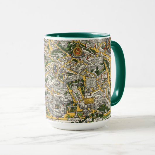 Mug Carte de la ville de Québec (Devant droit)