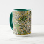 Mug Carte de la ville de Québec (Devant gauche)
