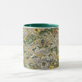 Mug Carte de la ville de Québec (Centre)