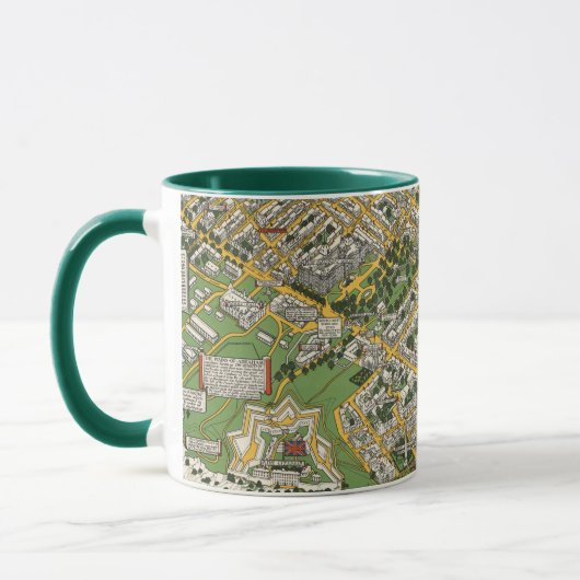 Mug Carte de la ville de Québec (Gauche)
