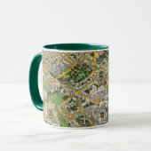 Mug Carte de la ville de Québec (Devant gauche)