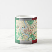 Mug Carte de la ville de Rome (Centre)