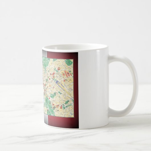 Mug Carte de la ville de Rome (Droite)