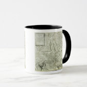 Mug Carte de la ville de Rome, gravée par l'artiste, 1 (Devant droit)