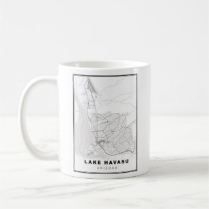 Mug Carte de la ville du lac Havasu