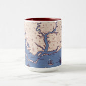 Mug Carte de la Virginie (Centre)