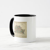 Mug Carte De La Virginie (Devant gauche)