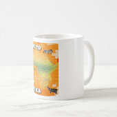 Mug Carte de l'Afrique (Devant droit)