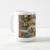 Mug Carte de l'ambiance de Santa Cruz – Impression d'a (Devant gauche)