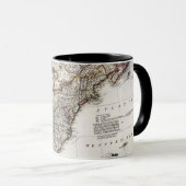 MUG CARTE DE L'AMÉRIQUE, 1809 (Devant droit)