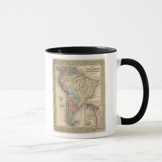Mug Carte de l'Amérique du Sud par Mitchell (Droite)