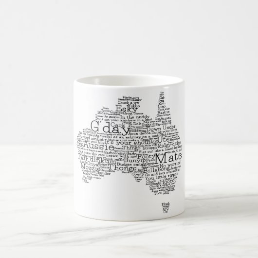 Mug Carte de l'argot australien (Centre)