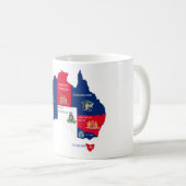 Mug Carte de l'Australie (Devant droit)