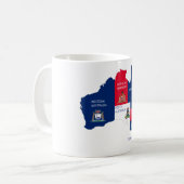 Mug Carte de l'Australie (Devant gauche)
