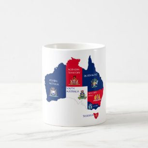 Mug Carte de l'Australie