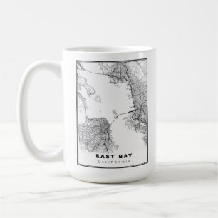 Mug Carte de l'East Bay