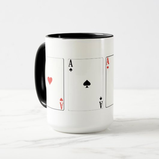Mug Carte de lecture Aces High (Devant gauche)