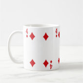 Mug Carte de lecture de quatre diamants (Gauche)