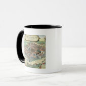 Mug Carte de Leipzig, de "Civitates Orbis Terrarum" (Devant gauche)