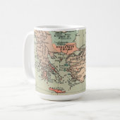Mug Carte de l'Empire byzantin antique (Devant gauche)