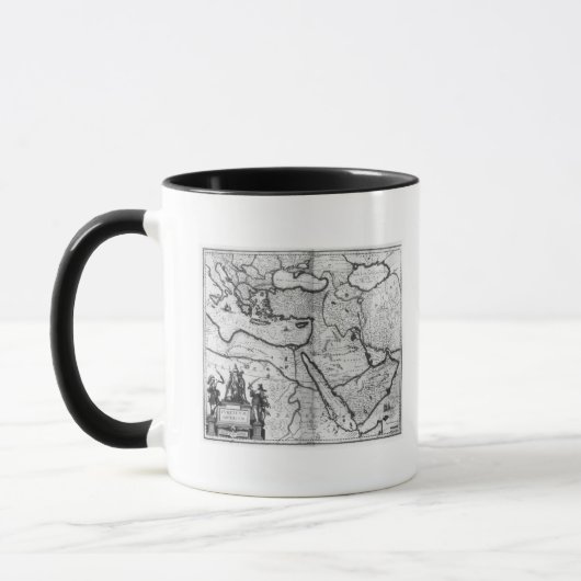 Mug Carte de l'empire de tabouret (Gauche)