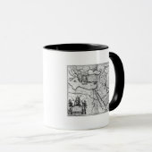 Mug Carte de l'empire de tabouret (Devant droit)