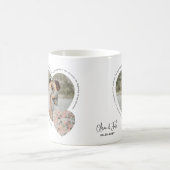 Mug Carte de l'emplacement du coeur photo fiançailles (Centre)