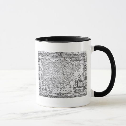 Mug Carte de l'Espagne (Droite)