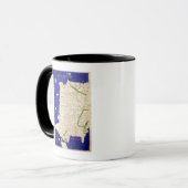 Mug Carte de l'Espagne et du Portugal, de 'Geographia (Devant gauche)