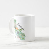 Mug Carte de l'état de la Californie (Devant gauche)