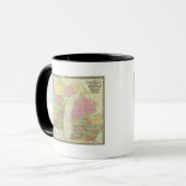 Mug Carte de l'État du Michigan (Devant gauche)