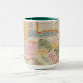 Mug Carte de l'état du Texas | 1835 (Centre)
