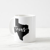 Mug Carte de l'état du Texas USA (Devant gauche)